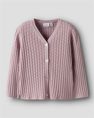 NBFKind LS Strik Cardigan - Burnished Lilac